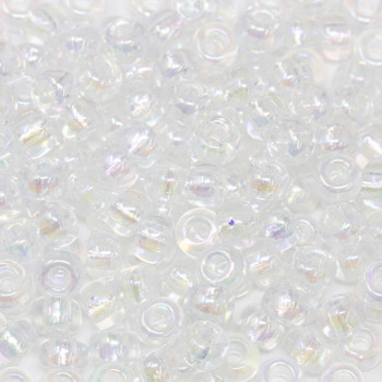 Size 5 Miyuki Seed Beads -- Crystal AB