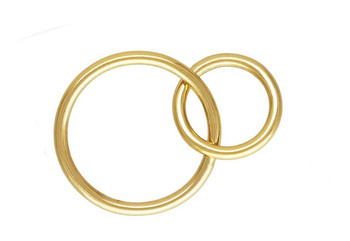 Large Double Loops 12-16mm - 14kt Gold Filled