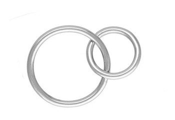 Large Double Loops 12-16mm - Sterling Silver