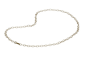 Satin Hamilton Gold 24" Cable Link Chain With Trigger Clasp