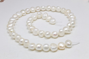 White Freshwater Pearls 8-9mm Nugget