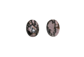 Rhodonite Polished 10x14mm Oval Cabochon