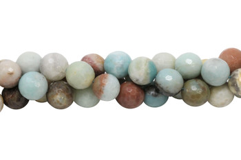 Amazonite Polished Multi Color 18mm Faceted Round