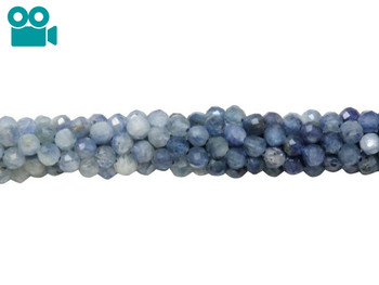 AA Natural Blue Kyanite Faceted 3mm 4mm 5mm Round Beads 15.5 Strand –  Intrinsic Trading