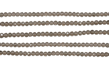 Glass Crystal Polished 3.5x4mm Faceted Rondelle - Champagne