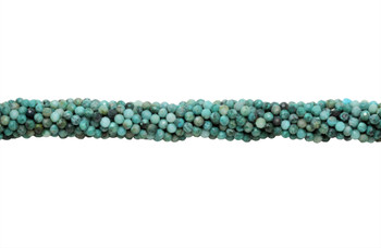 Light Blue Chrysocolla Polished 2mm Faceted Round