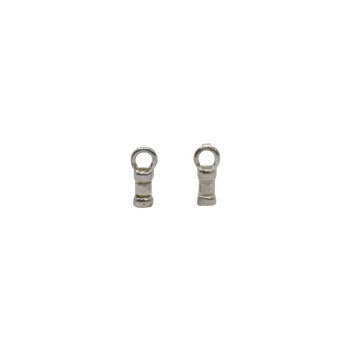 Sterling Silver 1.5mm Crimp Ends - 1 Pair