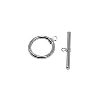 Sterling Silver 15mm Toggle - 1 Set