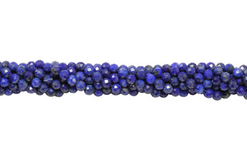 Lapis Polished 4mm Faceted Round