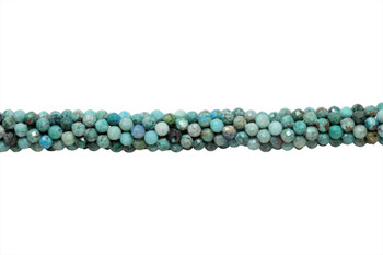 Light Blue Chrysocolla Polished 4mm Faceted Round