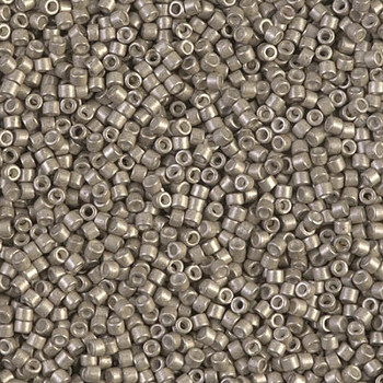 Delicas Size 11 Miyuki Seed Beads -- 1159 Galvanized Pewter Semi Matte