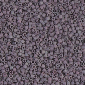 Delicas Size 11 Miyuki Seed Beads -- 1062 Matte Metallic Purple Sage AB