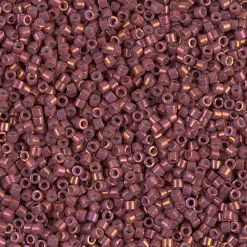 Delicas Size 11 Miyuki Seed Beads -- 1016 Metallic Rhubarb Luster