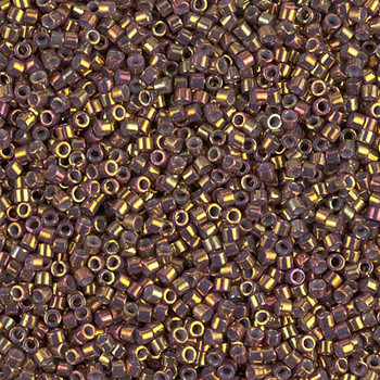 Delicas Size 11 Miyuki Seed Beads -- 1010 Metallic Earth Batik Luster