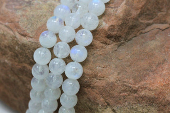 Rainbow Moonstone AAA Grade Polished 8mm Round