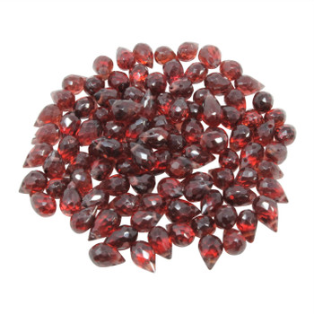 Garnet Polished 3x5mm Faceted Drop