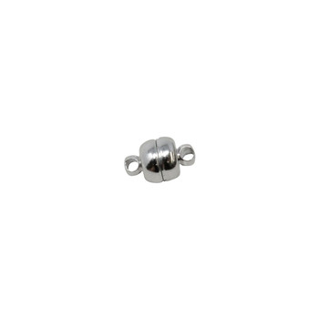 Platinum 11x7mm Brass Magnetic Oval Clasp