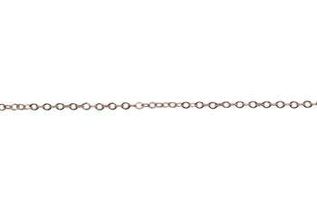 Rose Gold 2x1mm Petite Cable Chain - Sold By 6 inches