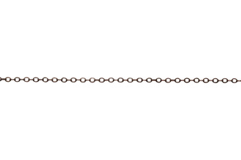 Antique Copper 2x1mm Petite Cable Chain - Sold By 6 inches