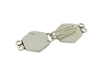 Silver 2-Hole Bali Style Clasp