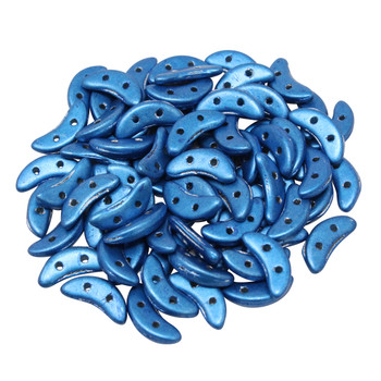 CzechMates® Crescent Beads -- Saturated Metallic Blue