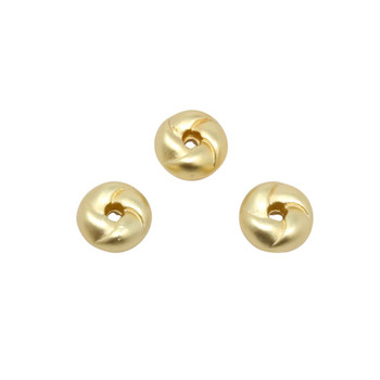 Gold Plated Matte 8mm Windmill Spacer