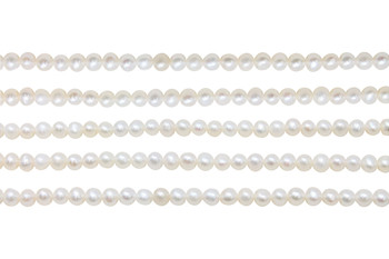 Freshwater Pearls 4-4.5mm Semi Round White