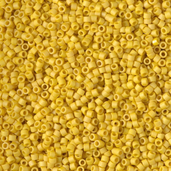 Delicas Size 11 Miyuki Seed Beads -- 2284 Glazed Opaque Pineapple Matte