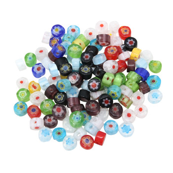 Millefiori Beads 4mm Coin - Package of 100