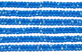 CzechMates® 6x3mm 2 Hole Bricks -- Peacock Milky Baby Blue