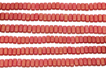 CzechMates® 6x3mm 2 Hole Bricks -- Pacifica Strawberry