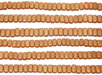 CzechMates® 6x3mm 2 Hole Bricks -- Pacifica Tangerine