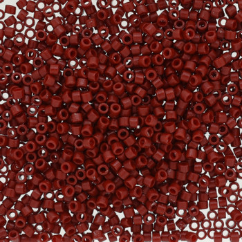 Delicas Size 11 Miyuki Seed Beads -- 2354 Duracoat Opaque Barn Red