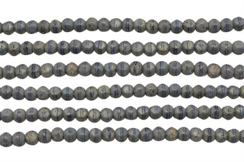 Czech Glass 3mm English Cut Round -- Pacifica Poppy Seed