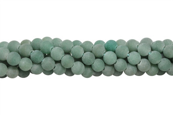 Aventurine Matte 8mm Round - 2mm Large Hole