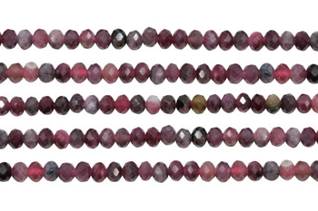 Tourmaline Polished 5mm Faceted Rondelle