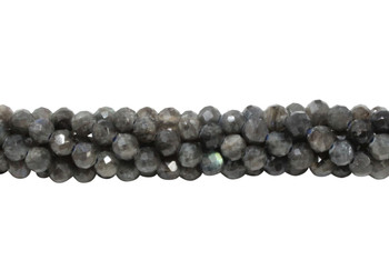 Labradorite A Grade Polished 5mm Faceted Round - Dark