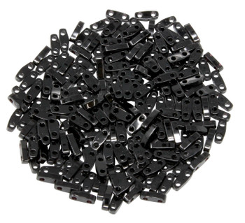 Quarter Tila Beads -- Black