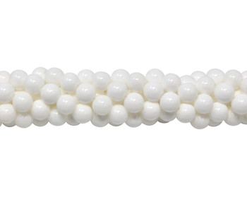 White Shell Polished A Grade 6mm Round