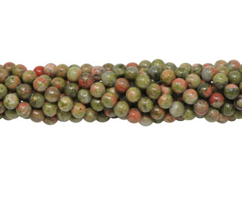 Unakite Polished 4mm Round