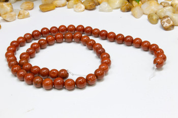 Red Stone Jasper Polished 6mm Round