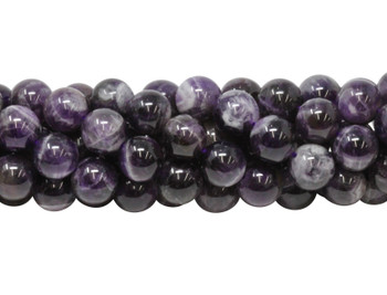 Dog Tooth Amethyst Polished 12mm Round