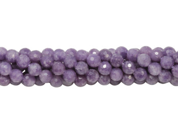 Lepidolite Polished A Grade 6mm Faceted Round