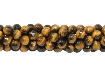 Tiger Eye Grade A Polished 10mm Faceted Round