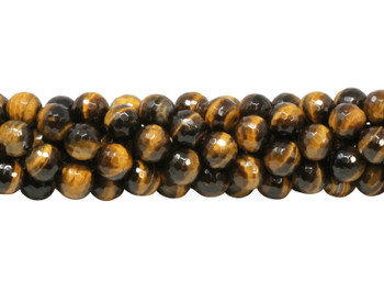 Tiger Eye Grade A Polished 12mm Faceted Round