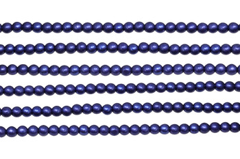 Czech Glass 4mm Round -- Metallic Super Violet