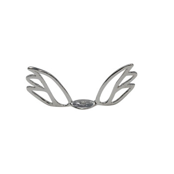 Angel / Bird Wings Bead Cap - Sterling Silver