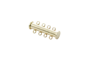 Gold 26x10mm 4- Hole Magnetic Slide Clasp