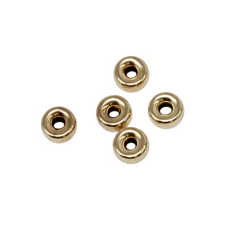 14K Gold Filled 5mm Rondel Beads - 5 Pieces