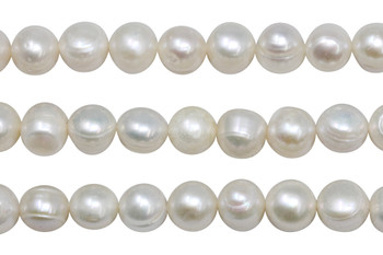 4-5mm White Small Pearl, Potato Freshwater Pearls, Fine Seed Pearl Beads,  Good Luster Oval Pearls, Cultured Pearl Beads String, FP250-XS 